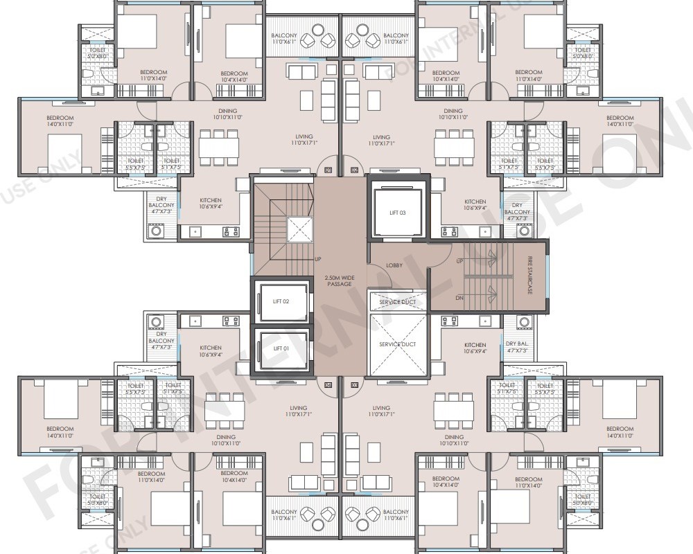 6 BHK Plan